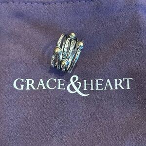 Grace & Heart G&H sterling silver ring